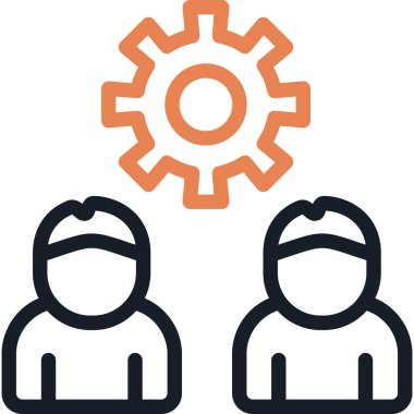 Dişliler. Web simgesi basit illüstrasyon