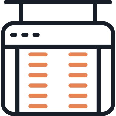 Kitap eğitimi okul simgesi ana hatları biçiminde