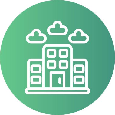 Benzersiz yapı vektör çizgisi simgesi