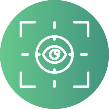 Göz simgesi vektör illüstrasyonu