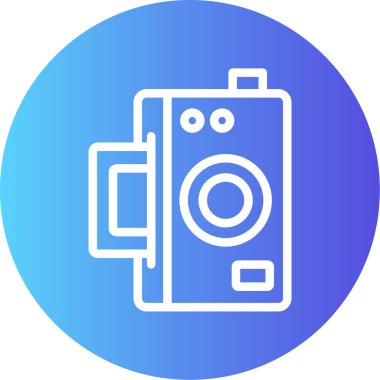 kamera simgesi vektör illüstrasyonu