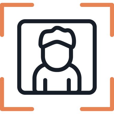 İnsan simgesinin vektör illüstrasyonu