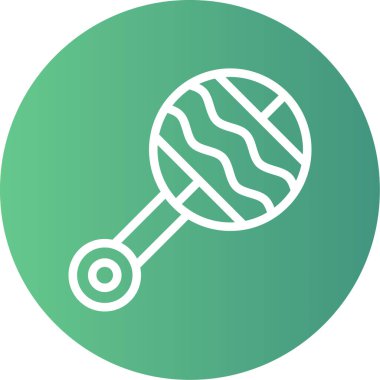 Bir tenis ikonunun vektör illüstrasyonu