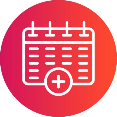 Takvim simgesi vektör illüstrasyonu