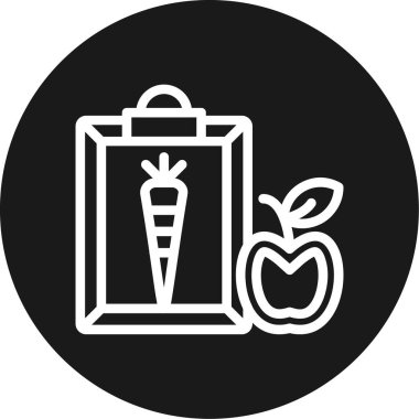 Elma ikonlu hediye kutusu, basit stil