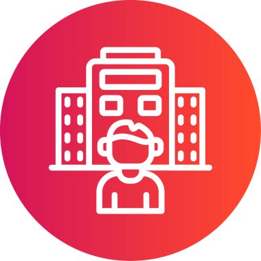 Benzersiz yapı vektör çizgisi simgesi