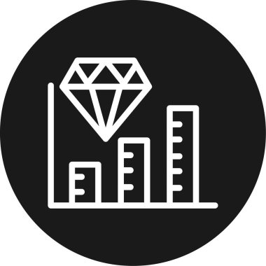 Elmas simgesi vektör illüstrasyonu