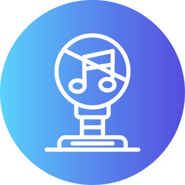 vektör müzik web simgesi basit illüstrasyon