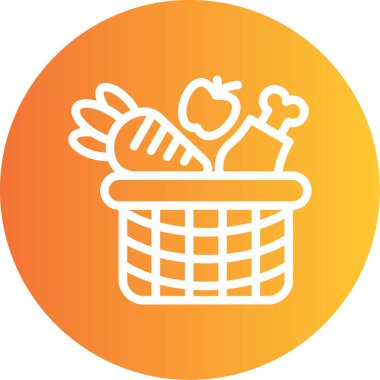 Sepet Simgesi vektör illüstrasyonu