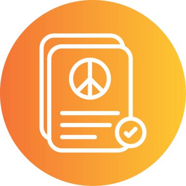 vektör barış simgesi illüstrasyonu