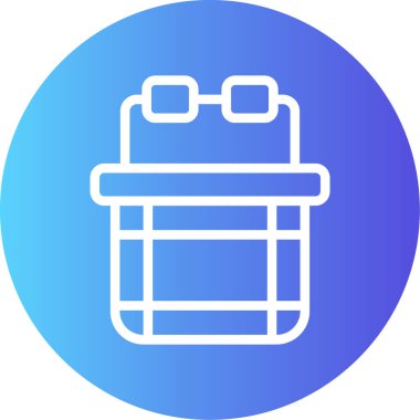 Çanta simgesinin vektör illüstrasyonu