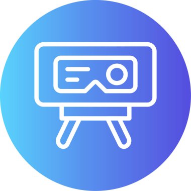 video. Web simgesi basit illüstrasyon