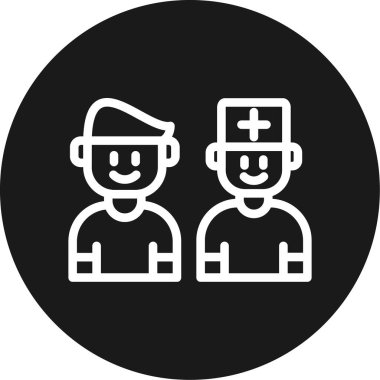 Bir grup insanın vektör çizimi