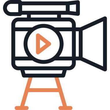 Kamera. Web simgesi basit illüstrasyon