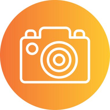 kamera simgesi vektör illüstrasyonu