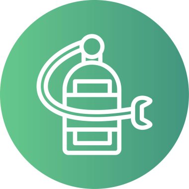 Gaz sobasının vektör illüstrasyonu