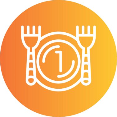 Restoran vektör simgesi web ve mobil için basit vektör illüstrasyonu