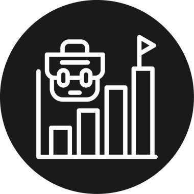 Gaz maskesi simgesinin vektör illüstrasyonu