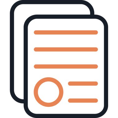 Kağıt belgenin vektör simgesi