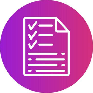 Belge simgesinin vektör illüstrasyonu