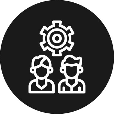 Modern insan simgesinin vektör çizimi