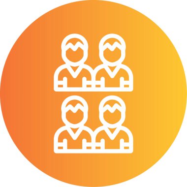 İnsan simgesinin vektör illüstrasyonu