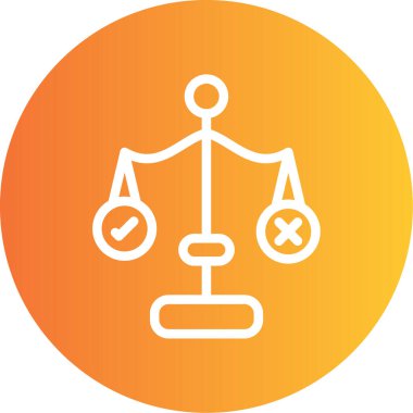 Adalet simgesi soyut bir grupta izole edildi