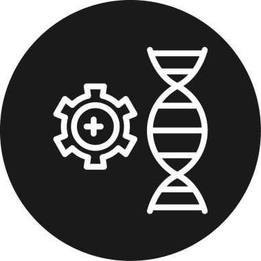 DNA simgesinin vektör illüstrasyonu