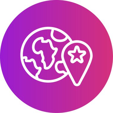 Gezegen simge vektör çizim