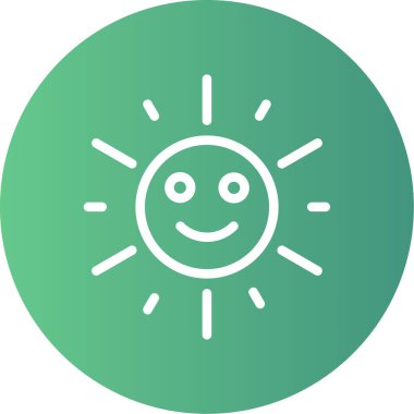 Güneş Simgesi Vektör illüstrasyonu