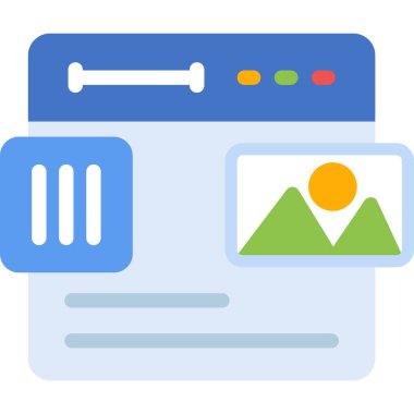 Harita. Web simgesi basit illüstrasyon