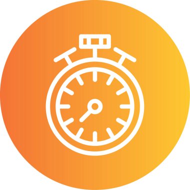 Saat. Web simgesi basit illüstrasyon