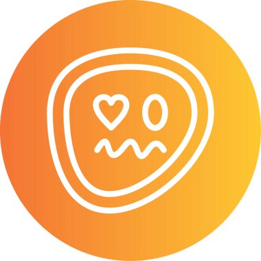 Bir kalp simgesinin vektör illüstrasyonu