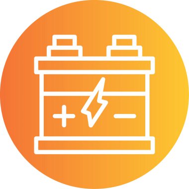 Pil. Web simgesi basit illüstrasyon