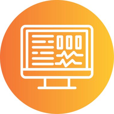 Seo simgesinin vektör illüstrasyonu