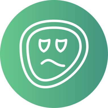 kızgın yüz simgesi vektör illüstrasyonu