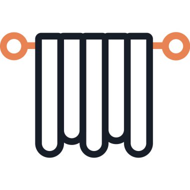 barkod simgesi. Web tasarımı için barkod vektör simgesinin basit çizimi