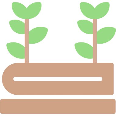 Bitki. Web simgesi basit illüstrasyon