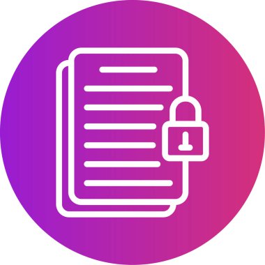 vektör belgesi simgesi, basit tasarım