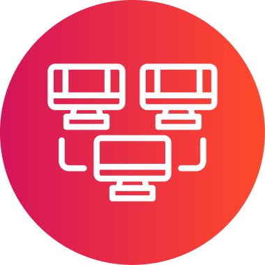 Bilgisayar. Web simgesi basit illüstrasyon