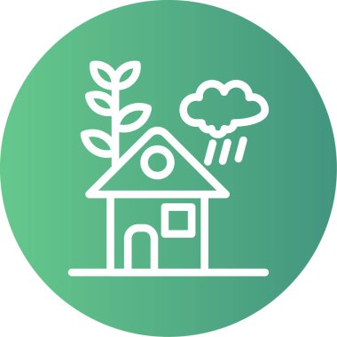 Bulut. Web simgesi basit illüstrasyon