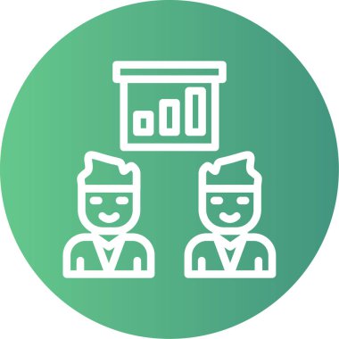 Düz dizaynlı insanların vektör simgesi