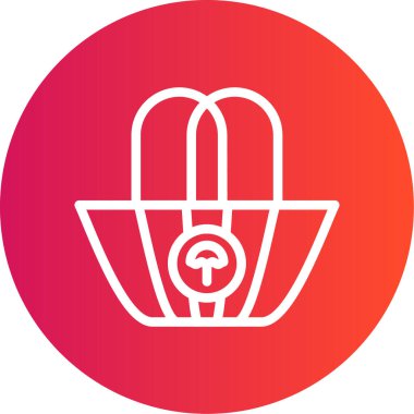 Bir el simgesinin vektör illüstrasyonu