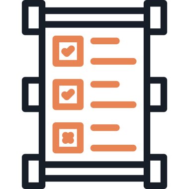 kontrol listesi simgesi doldurulmuş - taslak biçimi