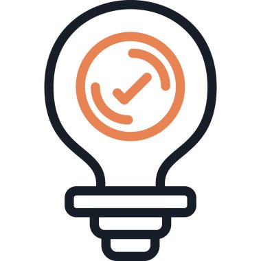 özet biçiminde ampul ışığı fikir simgesi