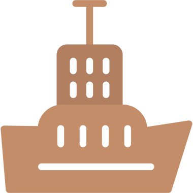 Gemi simgesi vektör illüstrasyonu