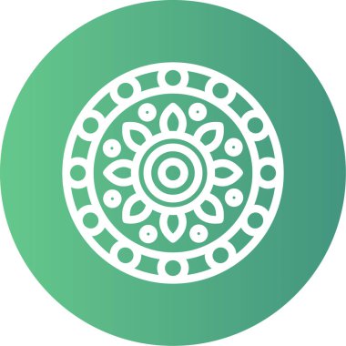 Güzel Hint çizgi vektör simgesi