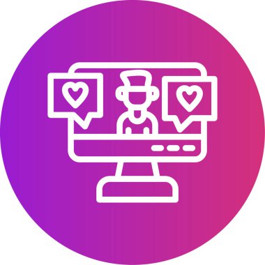 seo modern simgesinin vektör illüstrasyonu