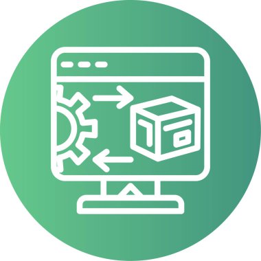 İnternet web pazarlama simgesi