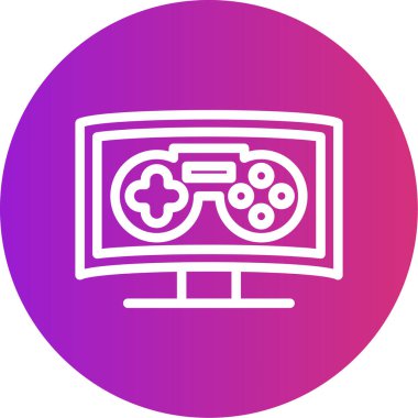 Oyun kolu. Web simgesi basit illüstrasyon